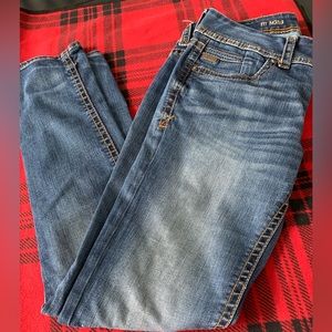 28 waist Buckle Black skinny jeans